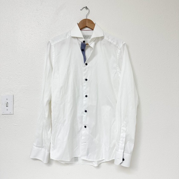 Eton Shirts Mens Eton Slim Fit Spread Collar White Dress Shirt 38 5 Sm Poshmark
